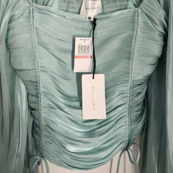 Princess Jasmine Blue Line & Dot Peyton Top XS B42 - Picture 6 of 12